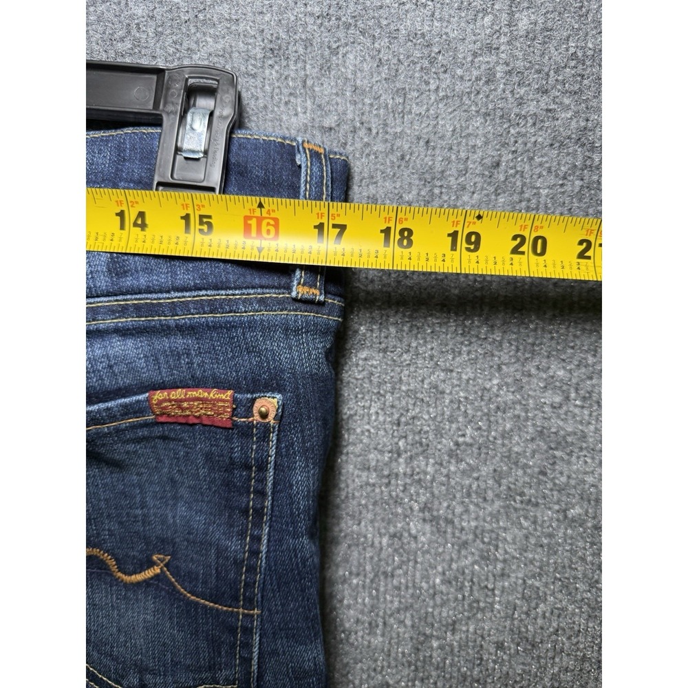 Seven for all mankind jeans women Flare Size 30 Dark Wash - Picture 7 of 9